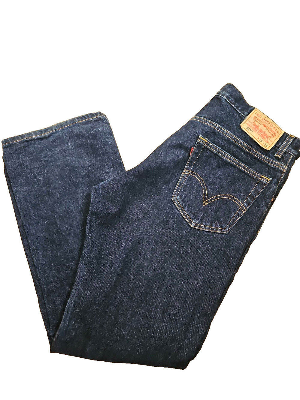 Vintage Levi’s 517 Boot Cut 36X30 FIT 36X32 Men Jeans Y2K Cowboy Western Hipster